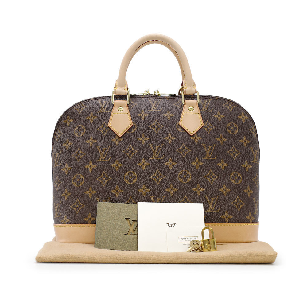 Louis Vuitton Alma Handbag Monogram Brown